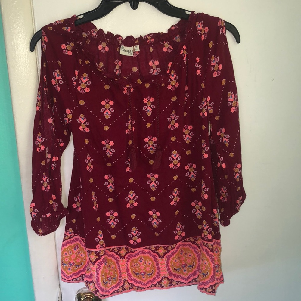 Off The Shoulder Floral Top